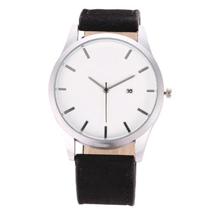 2019 New Simple Men's Watch Leather Band Quartz Analog Wrist Watch Watches Business Affairs Watch Men Gift Free Shipping